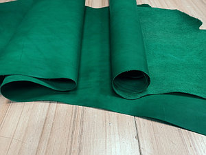 Юфть шорно-седельная  ворот 1.2-1,4 цвет Зеленый