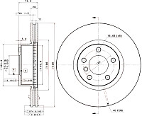 Тормозной диск Brembo 09B57011 - фото 2 - id-p223960444