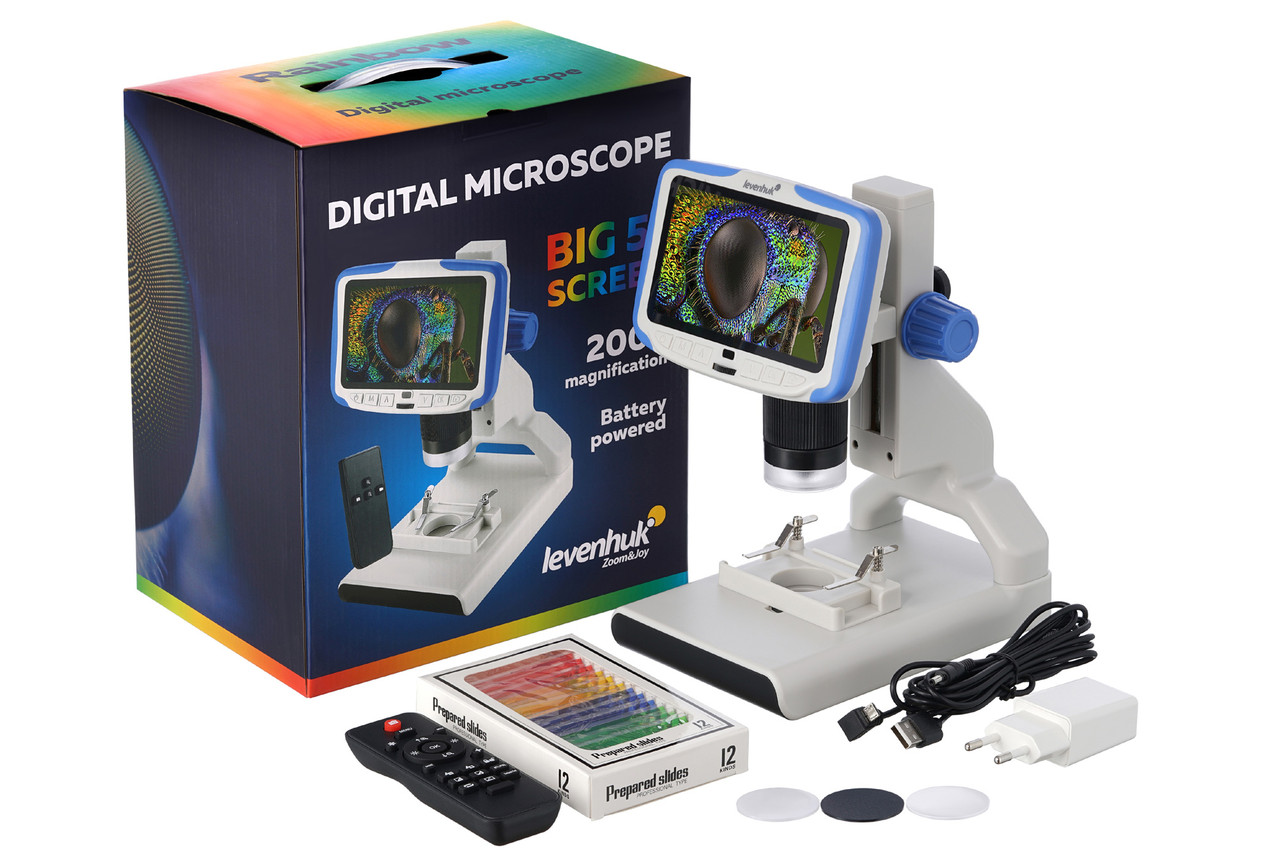 Микроскоп цифровой Levenhuk Rainbow DM500 LCD - фото 2 - id-p137086671