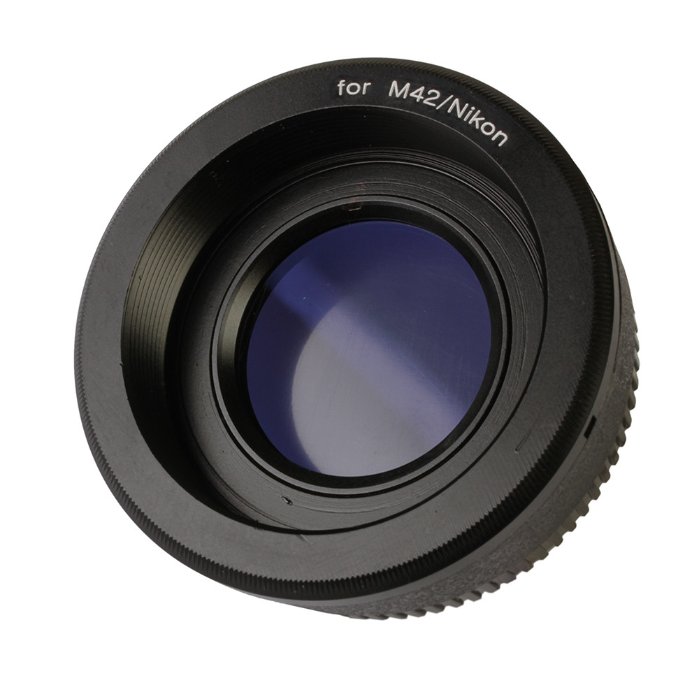 Кольцо переходное M42 на Nikon с линзой - фото 1 - id-p193706836