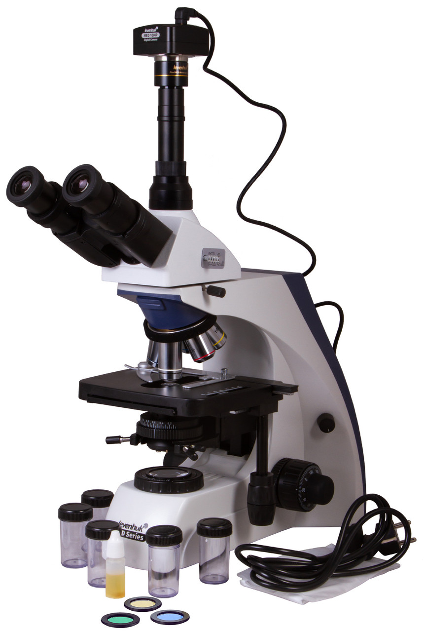Микроскоп цифровой Levenhuk MED D35T, тринокулярный - фото 2 - id-p106004502