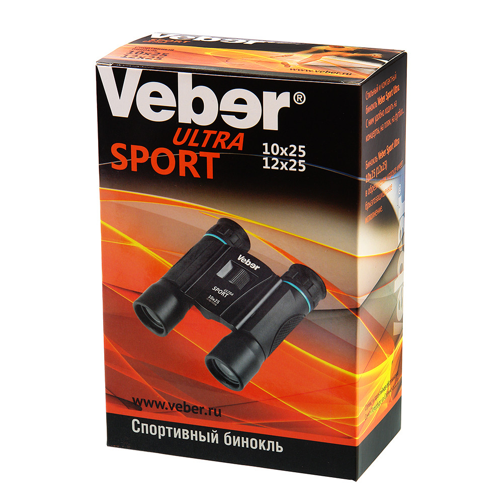 Бинокль Veber Ultra Sport БН 10x25 черный - фото 2 - id-p108736377