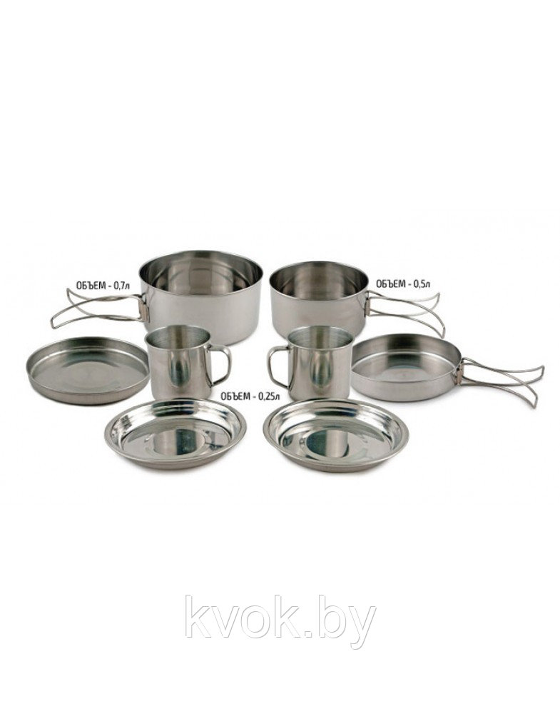 Набор посуды Comfortika Family 8 предметов 0.5 л/ 0.7 л/ 0.25 л