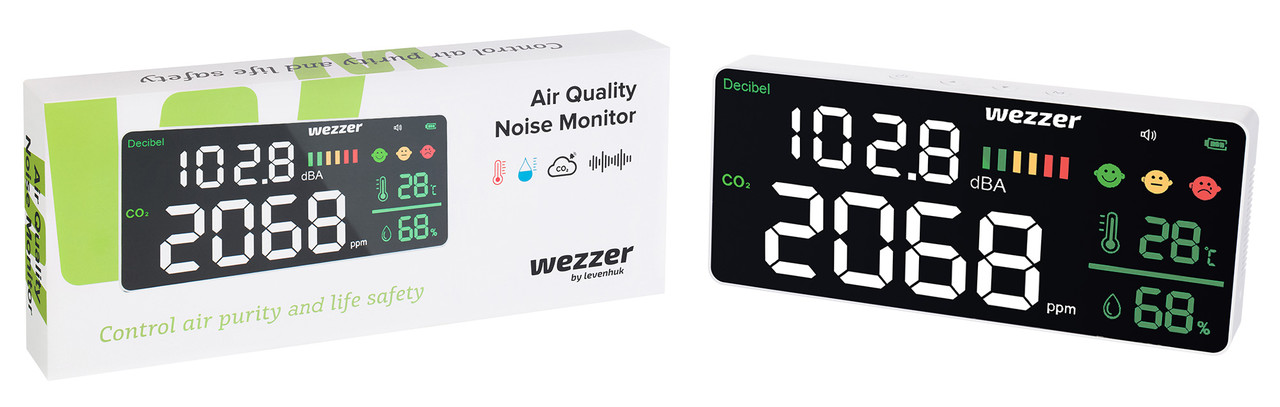 Монитор качества воздуха Levenhuk Wezzer Air PRO CN20, с шумомером - фото 3 - id-p198309905