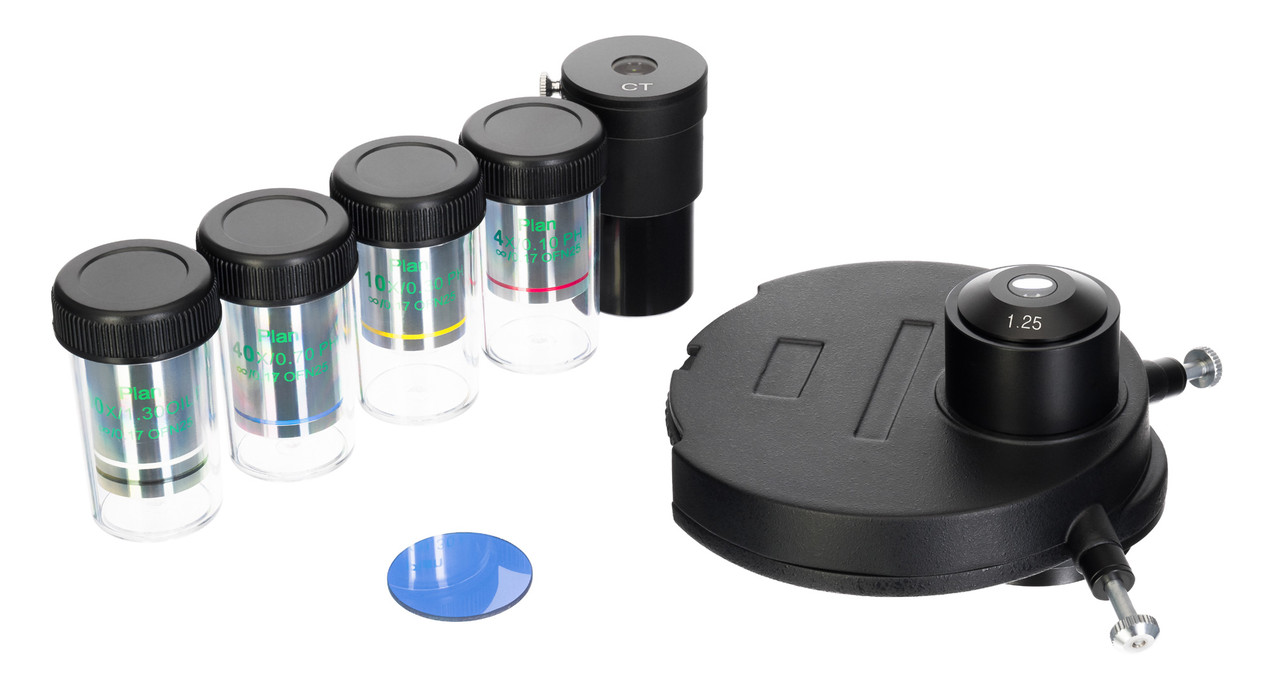 Фазово-контрастное устройство для микроскопов Levenhuk MED 30/35/40/45 (BF, DF) - фото 1 - id-p223972299