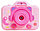 Шкатулка музыкальная пластмассовая механическая «Фотоаппарат-кошечка» 10,5*12,5*16 см, розовая, фото 4