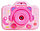 Шкатулка музыкальная пластмассовая механическая «Фотоаппарат-кошечка» 10,5*12,5*16 см, розовая, фото 5