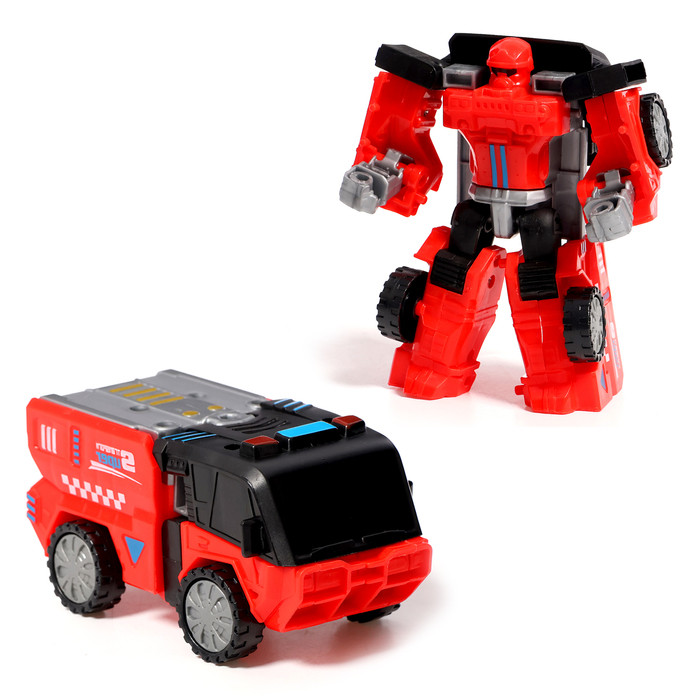 Набор роботов "Автоботы", 2 шт., полицейский и красный - фото 2 - id-p223997359