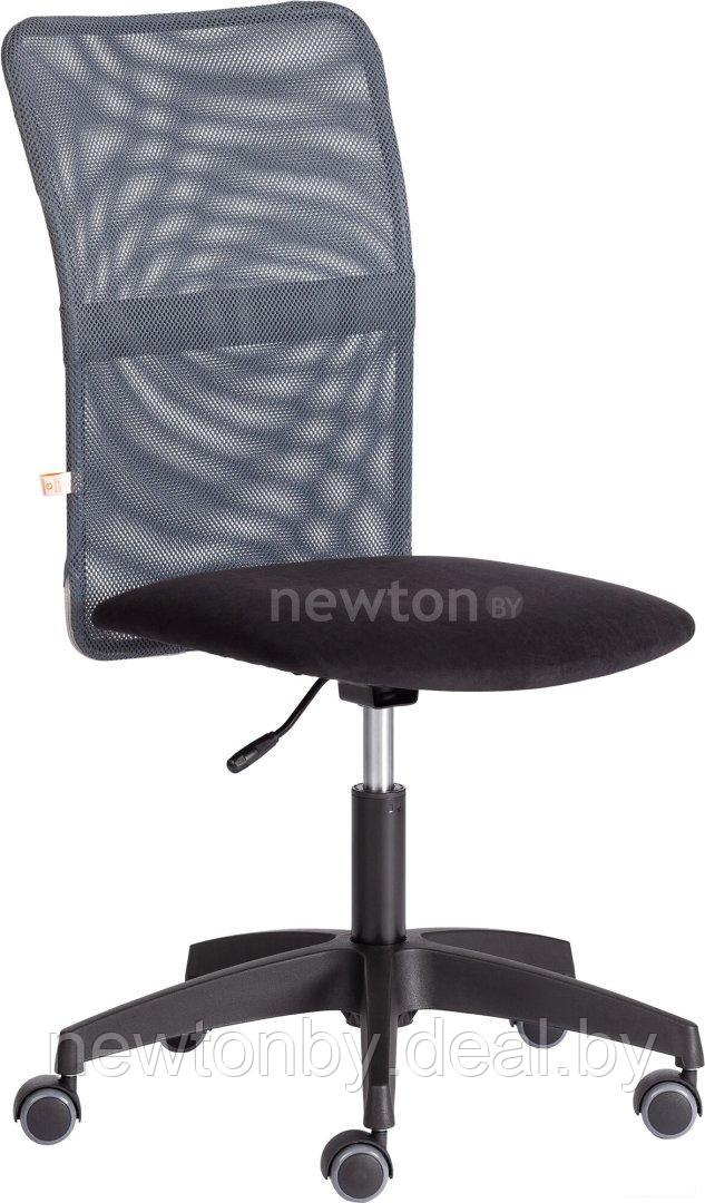Кресло TetChair Star флок/ткань (черный/серый, 35/W-12) - фото 1 - id-p223998922