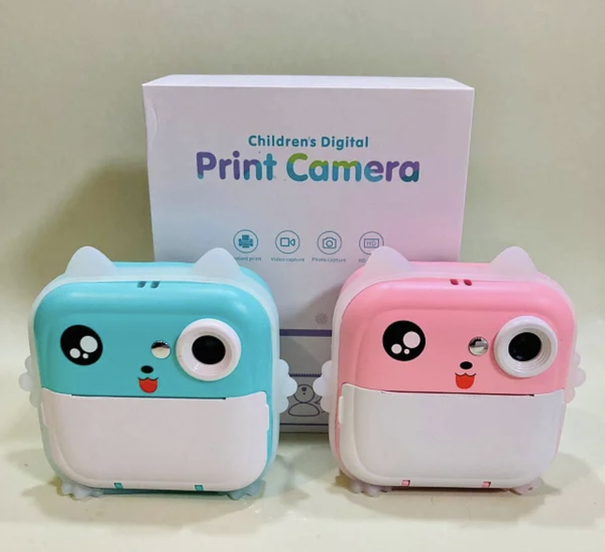 Фотоаппарат с печатью Children Digital Print Camera цвет в ассортименте - фото 1 - id-p223999717