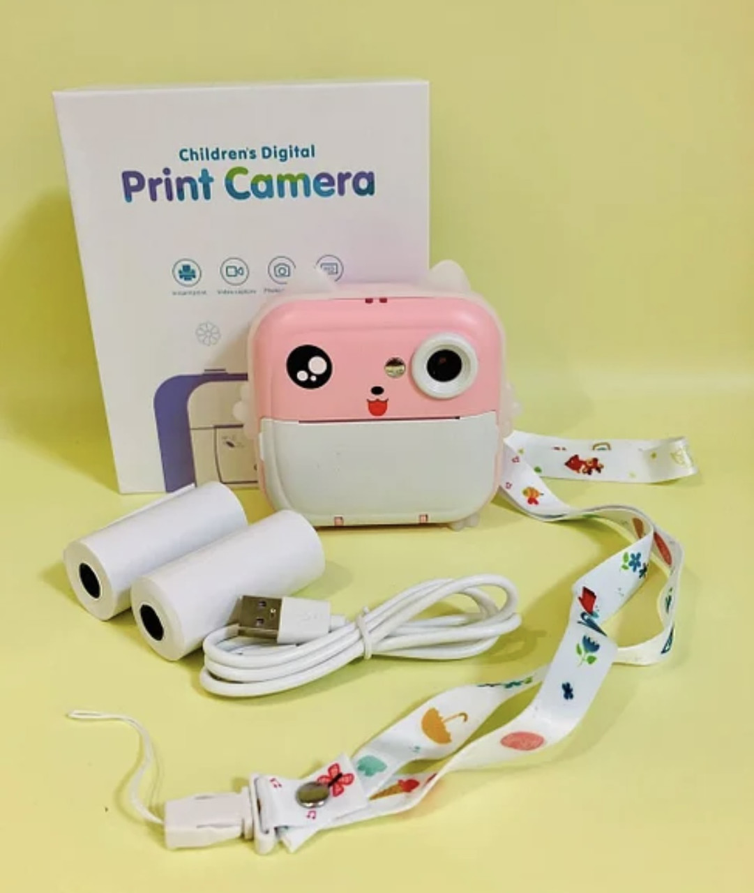 Фотоаппарат с печатью Children Digital Print Camera цвет в ассортименте - фото 2 - id-p223999717