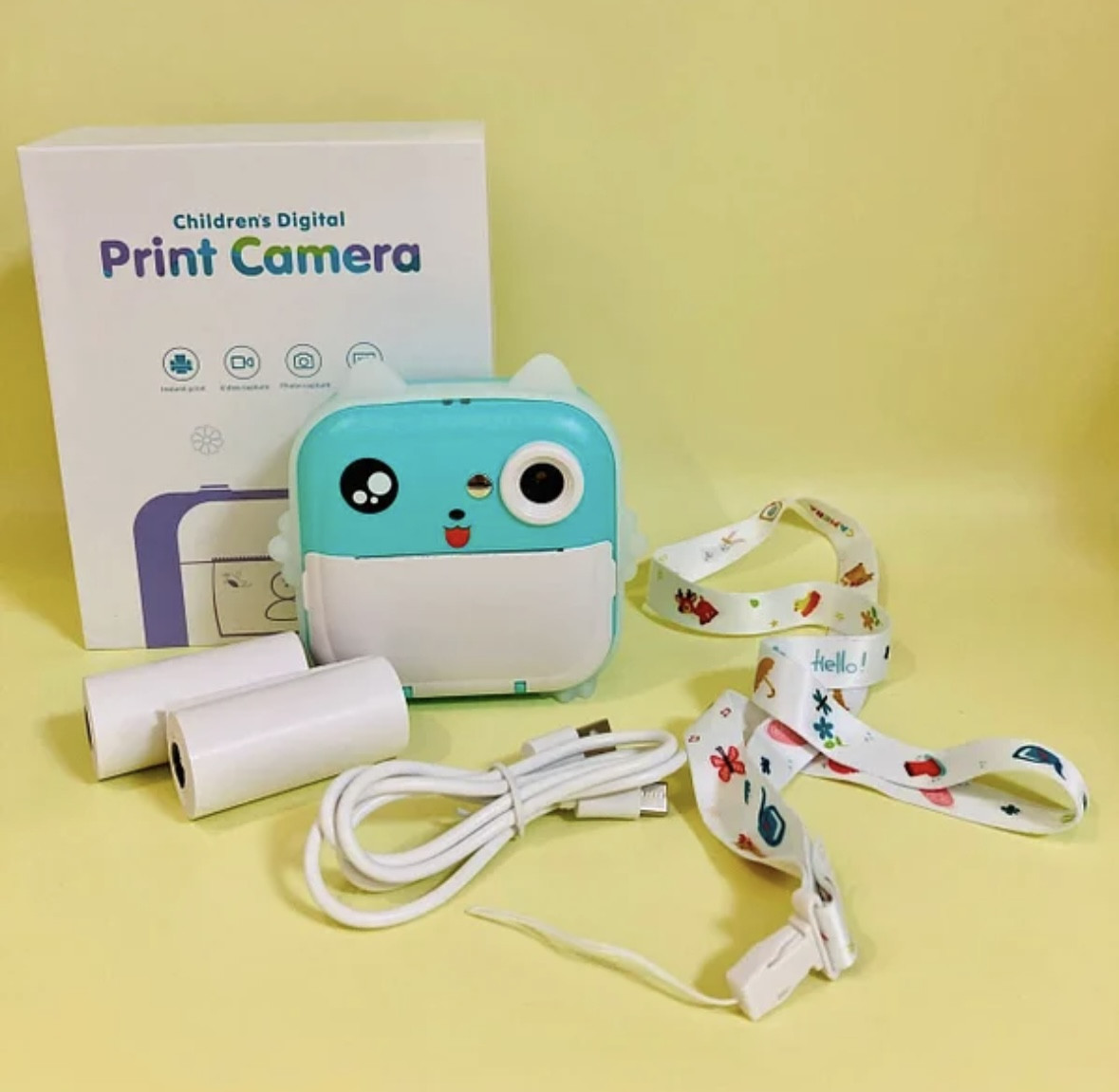 Фотоаппарат с печатью Children Digital Print Camera цвет в ассортименте - фото 3 - id-p223999717