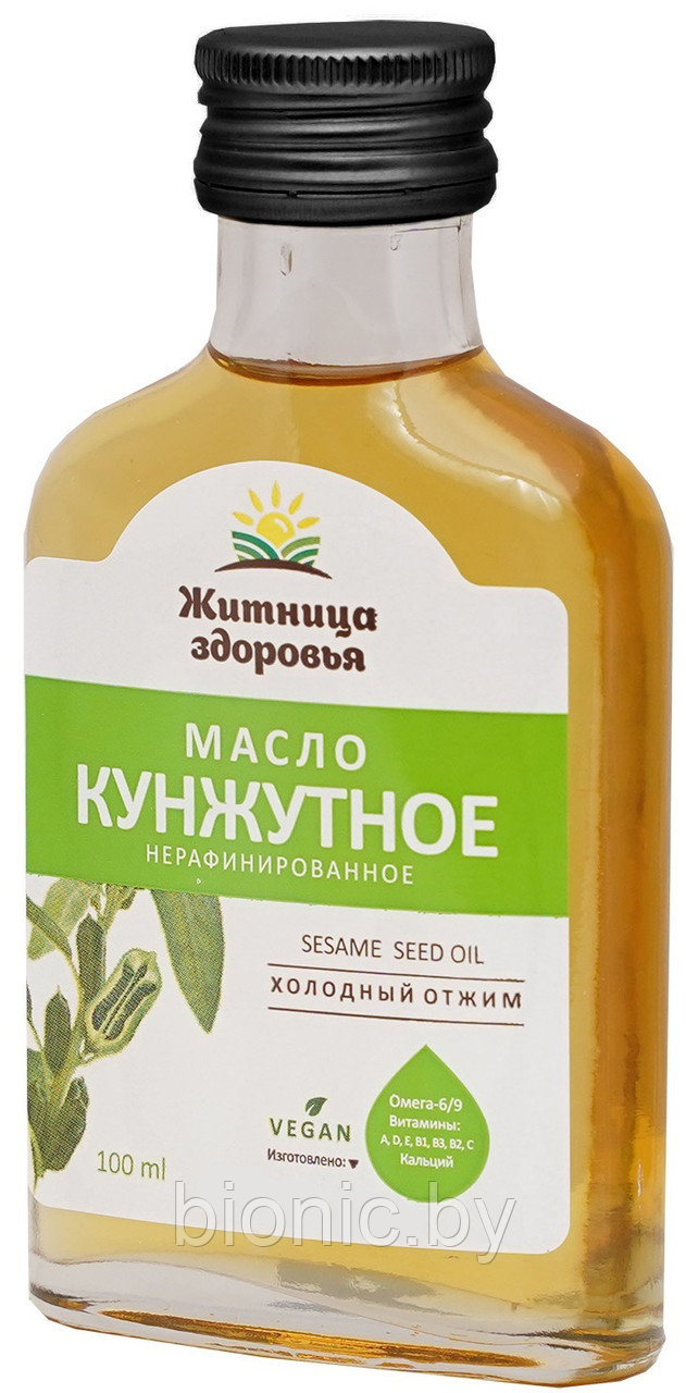 Кунжутное масло нефильтрованное/ нерафинированное/ холодного отжима 100 мл. - фото 1 - id-p223999743