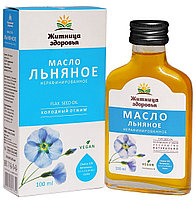 Льняное масло нефильтрованное/ нерафинированное/ холодного отжима 100 мл.