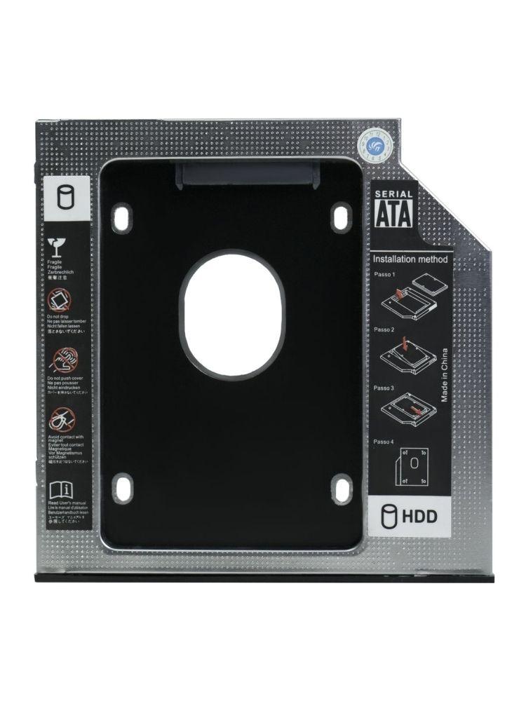 Переходник дополнительного HDD кредл в отсек CD/DVD SATA 9.5 mm - фото 1 - id-p223999766