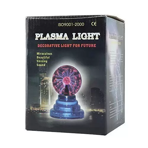 Плазменный шар Plasma light декоративная лампа Тесла, 20 см. / Магический ночник с молниями - фото 3 - id-p224000303