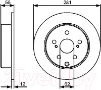 Тормозной диск Bosch 0986479419