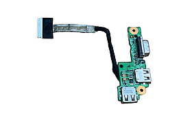 Дополнительная плата USB+VGA Dell Inspiron N5010, M5010 со шлейфом (с разбора)