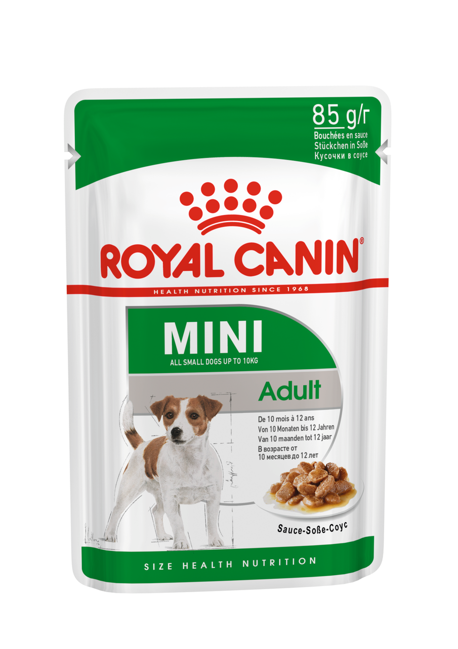 Royal Canin Mini Adult влажный корм для взрослых собак мелких размеров, 85г., (Австрия) - фото 1 - id-p224002491