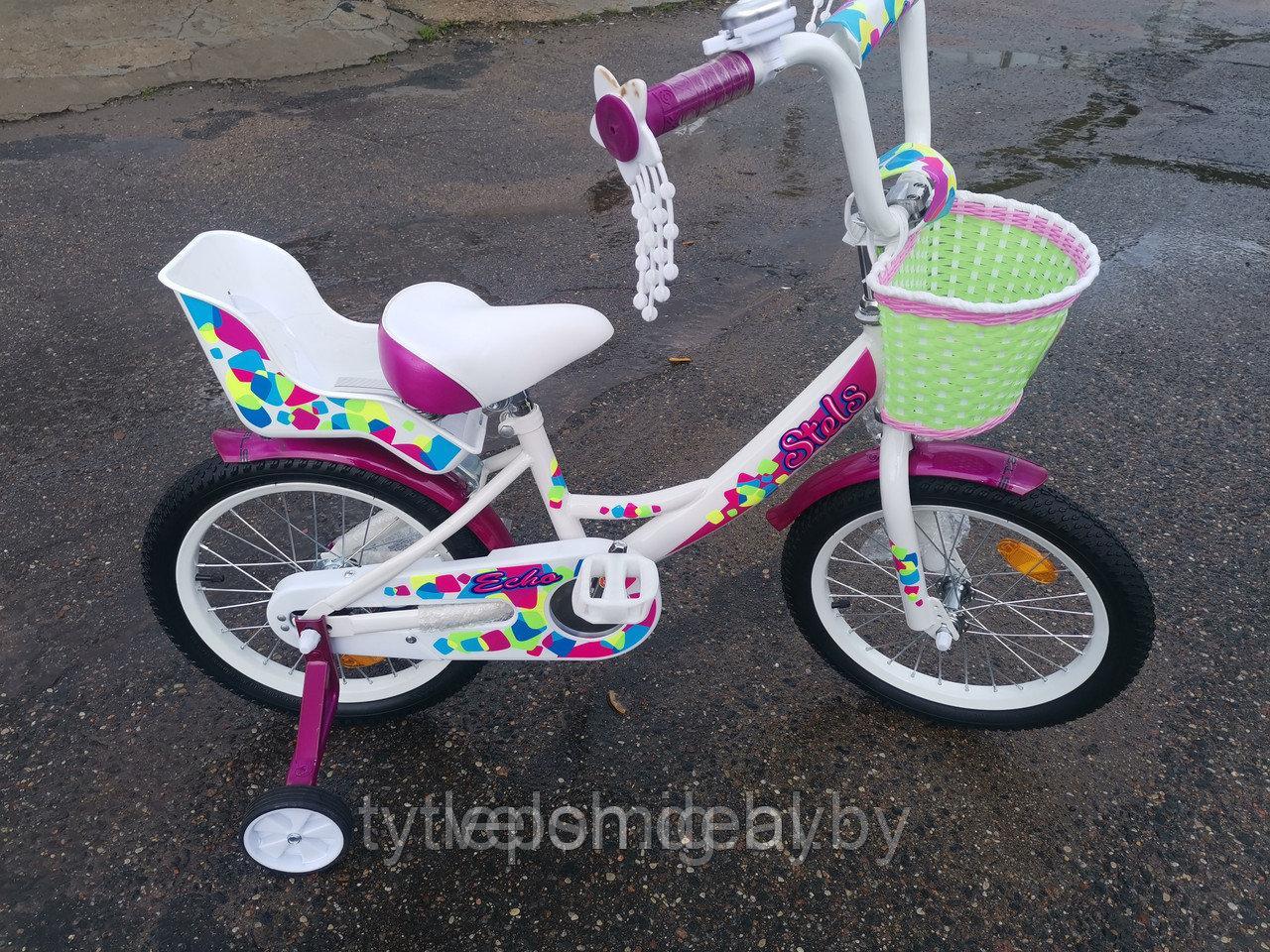 Велосипед детский Stels Echo 16 V020 (белый/розовый, 2018) - фото 3 - id-p177171686