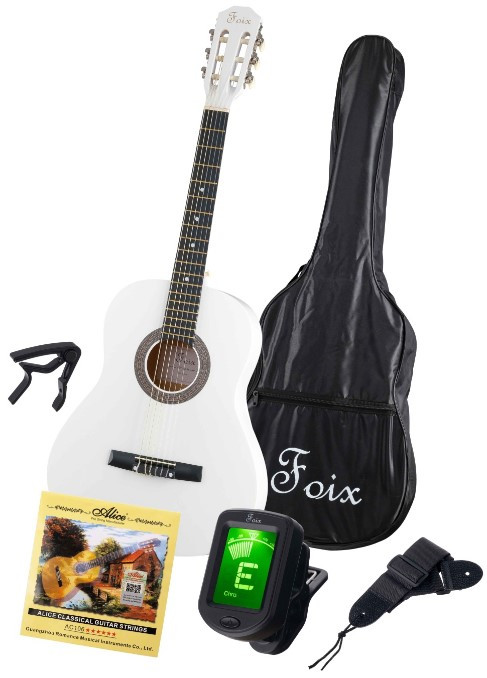 Foix FCG-2036CAP-NA-3/4 Классическая гитара 3/4 с чехлом, ремнем, тюнером - фото 2 - id-p224002723