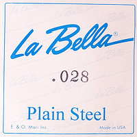 La Bella PS028 Отдельная стальная струна без оплетки, сталь, 028