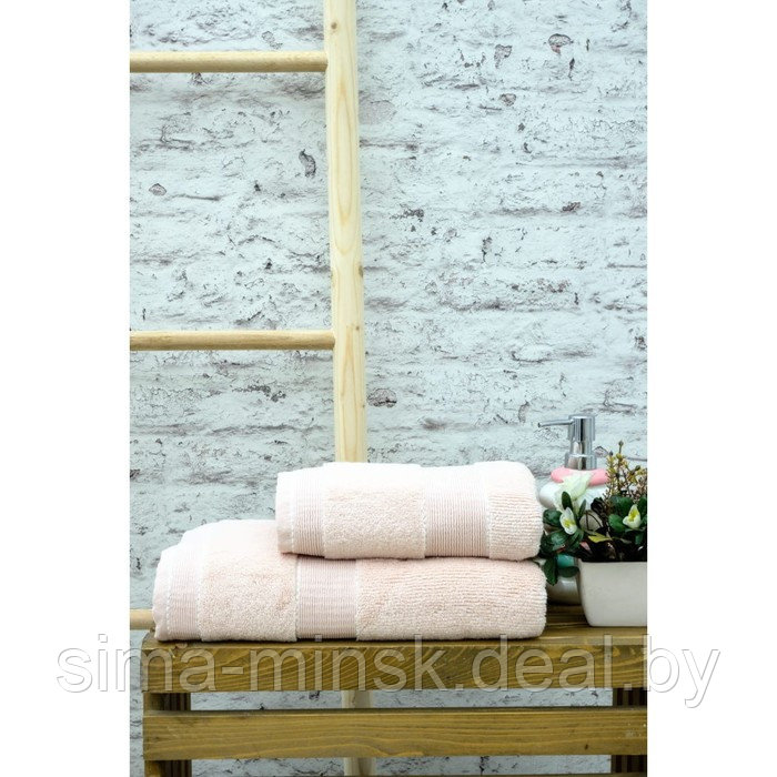 Полотенце Arya Home Gloss, размер 70X140 см, цвет розовый - фото 2 - id-p224003673