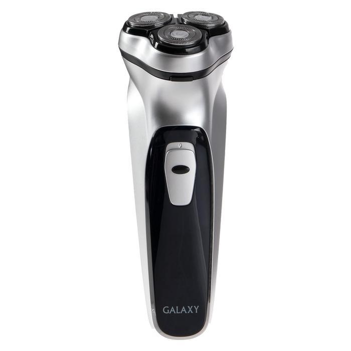 Электробритва Galaxy GL 4209, 5 Вт, АКБ, роторная, триммер, цвет серебро - фото 2 - id-p224003910