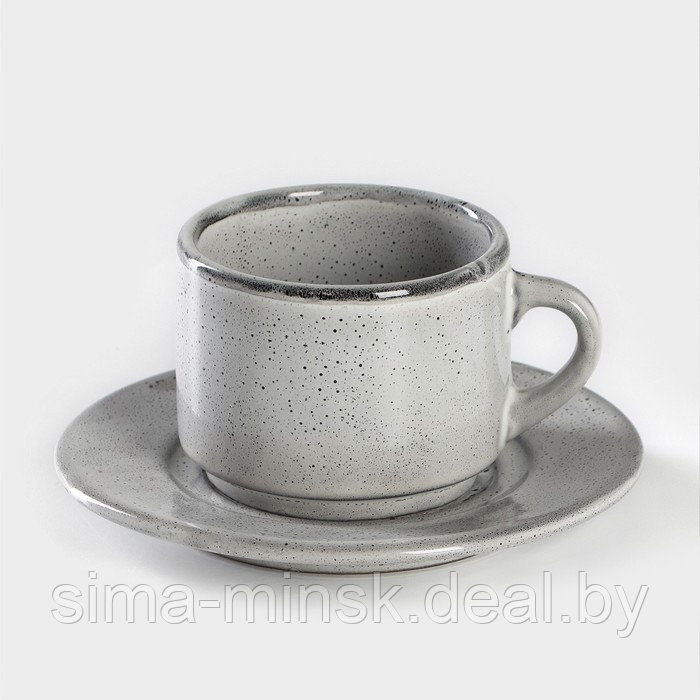 Чайная пара Nebbia: чашка 200 мл, h=6,7 см, блюдце d=15,3 см - фото 2 - id-p224003410