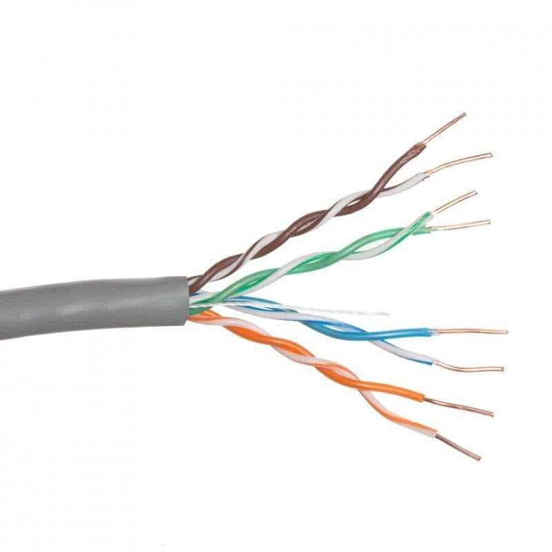 TWT UTP cat.5e 24AWG витая пара кабель информационный интернет медный LSZH белый, 305 метров