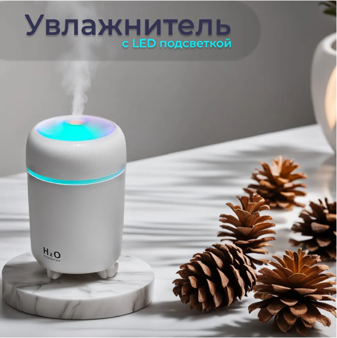 Увлажнитель аромадиффузор-ночник воздуха H2O humidifier - фото 4 - id-p222118931