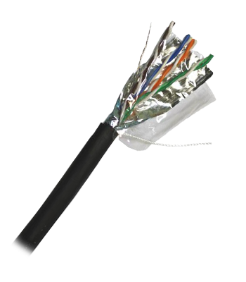 TWT FTP cat.5e 24AWG витая пара уличный кабель информационный интернет медный outdoor, 305 метров