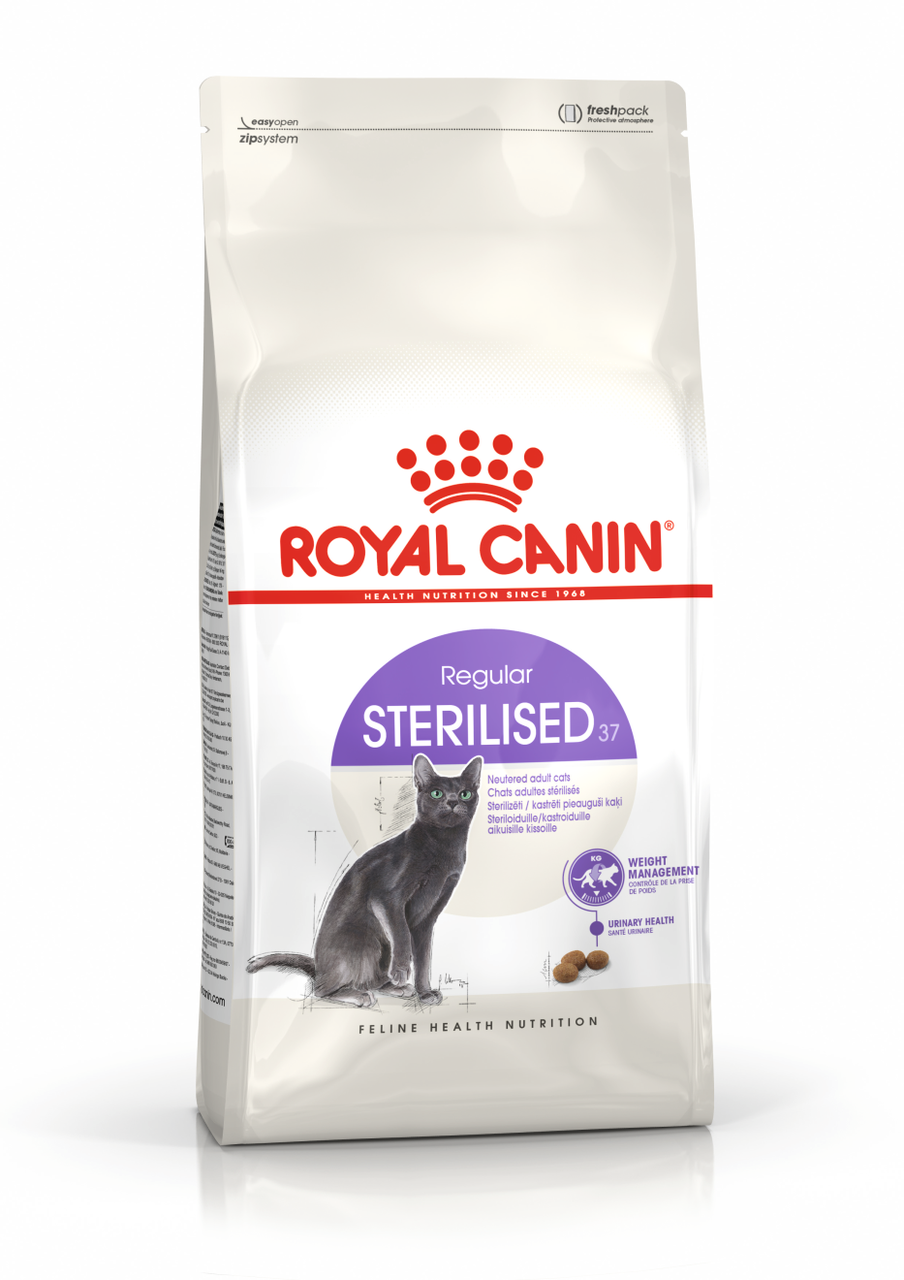 Корм сухой Royal Canin Sterilised 37 для стерилизованных взрослых кошек 400гр.