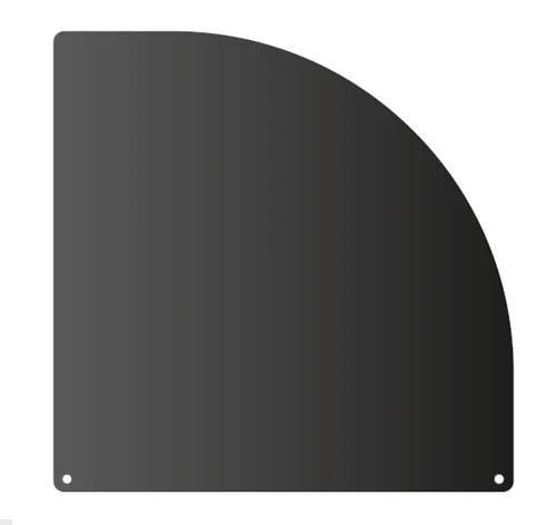 Лист под печь КПД черный LP11 2 мм 1200х1200 мм арка, фото 2