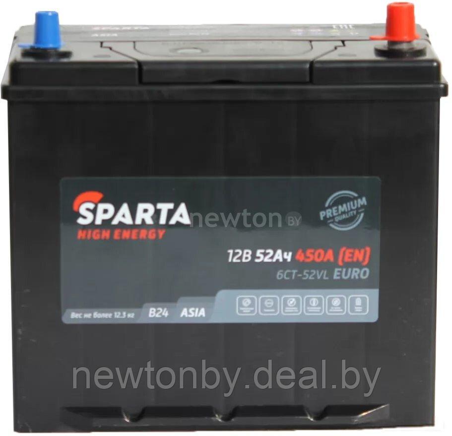 Автомобильный аккумулятор Sparta High Energy Asia 6СТ-52 Евро 450A (52 А·ч) - фото 1 - id-p224004746