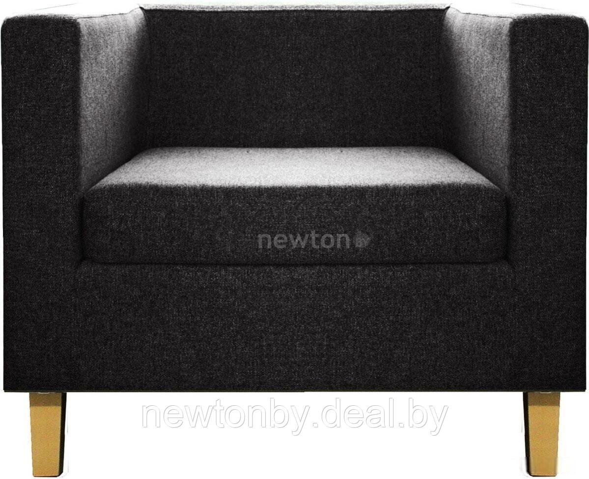 Интерьерное кресло Brioli Билли Д (рогожка, J22 графит/светлые ножки) - фото 1 - id-p224004965