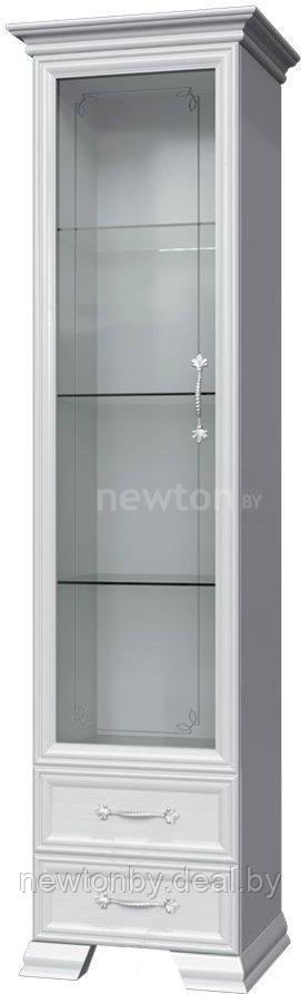 Шкаф-витрина Bravo Мебель Грация 1 дверь 1 стекло (полки стекло/белый/белый) - фото 1 - id-p224005223