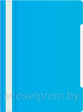 Папка-скоросшиватель Бюрократ -PS20AZURE A4 прозрач.верх.лист пластик голубой 0.12/0.16 - фото 1 - id-p224005567