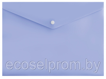 Конверт на кнопке Бюрократ Pastel -PKPAST/VIO A4 пластик 0.18мм фиолетовый - фото 1 - id-p224005592