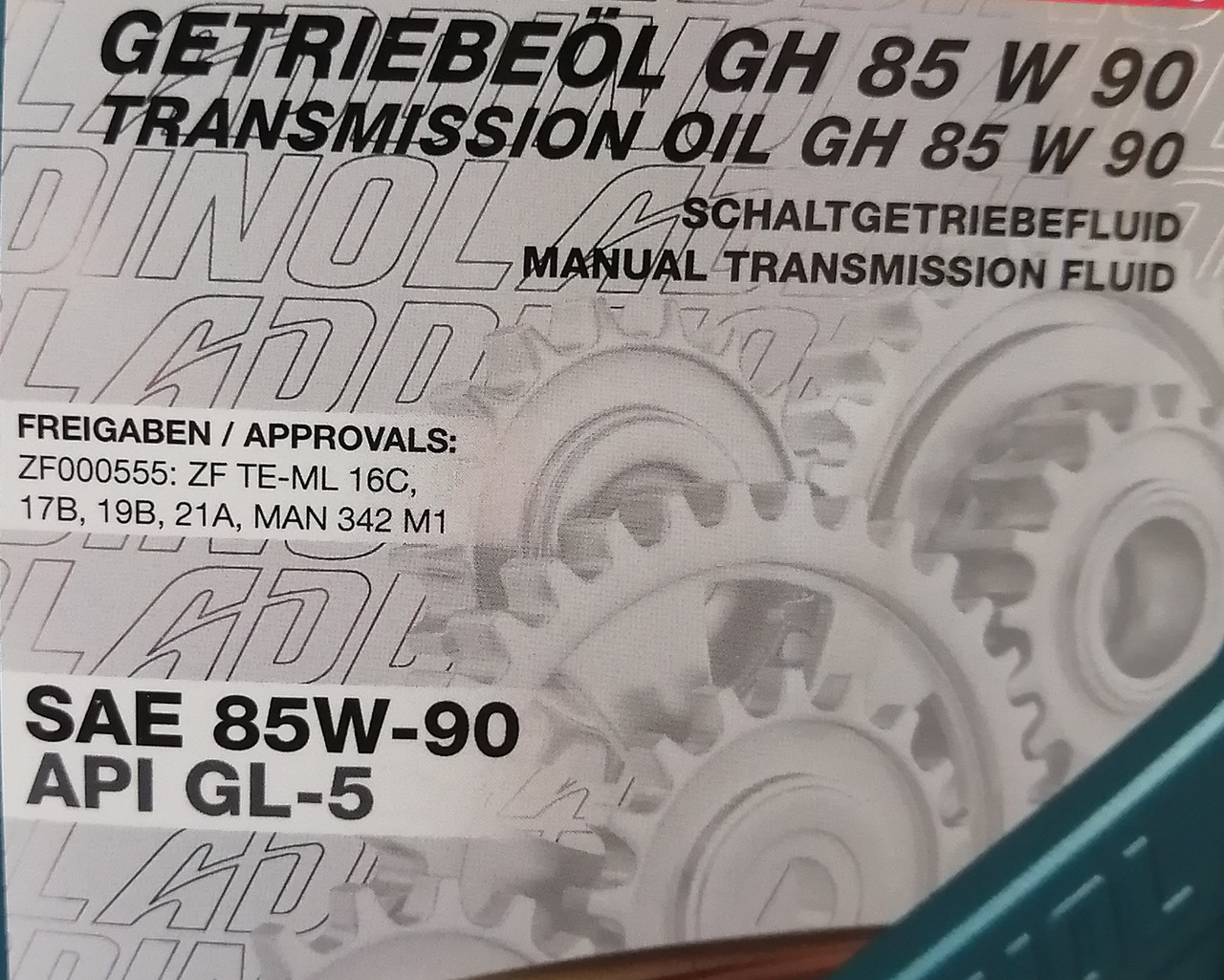 85W90 GH (GL-5) Трансмиссионное масло ADDINOL 205л - фото 2 - id-p59057457