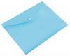 Конверт на кнопке Бюрократ Pastel -PKPAST/BLUE A4 пластик 0.18мм голубой - фото 2 - id-p224005631