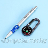 Набор подарочный 2в1: ручка, карабин-компас, цвета микс, фото 3