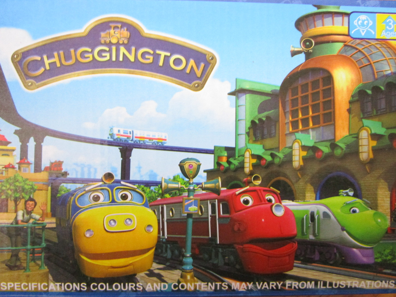 Детская игрушечная железная дорога паровозик Чаггингтон : Веселые паровозики 222-16 красный паровозик Уилсон - фото 3 - id-p224005681
