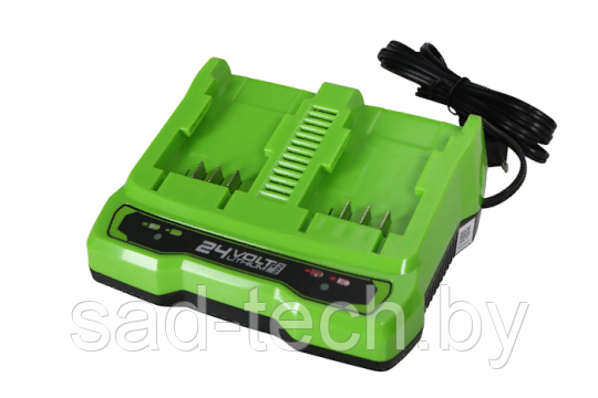 Зарядное устройство Greenworks 24V G24X2UC2 для 2-х аккумуляторов - фото 1 - id-p224007853