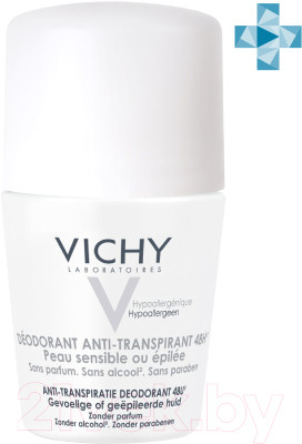 Антиперспирант шариковый Vichy Deodorants для чувствительной кожи 48ч - фото 2 - id-p224006099