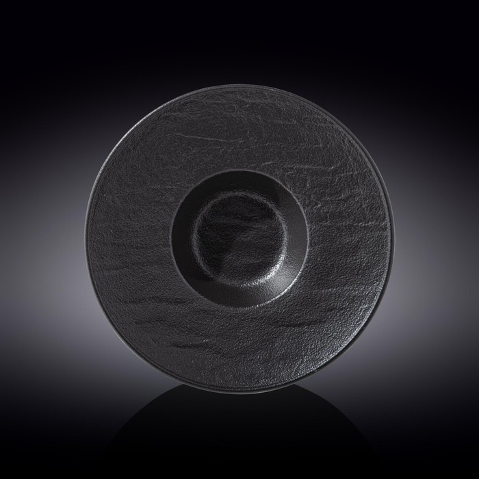 Тарелка глубокая Wilmax England Slate Stone, d=27 см, 250 мл, цвет чёрный сланец - фото 1 - id-p224008862