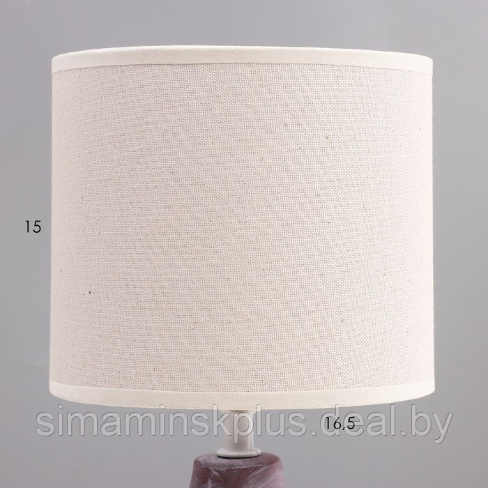 Настольная лампа "Моника" Е14 40Вт шоколадный 17х17х33 см RISALUX - фото 3 - id-p224008871