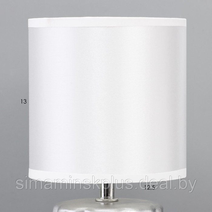 Настольная лампа "Мюриэль" Е14 40Вт серебро 13х13х26,5 см - фото 3 - id-p224009463