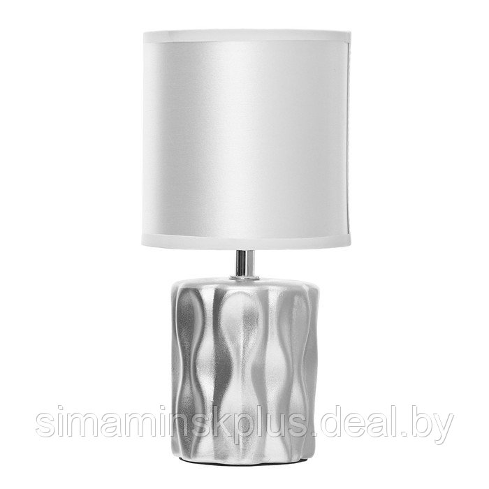 Настольная лампа "Мюриэль" Е14 40Вт серебро 13х13х26,5 см - фото 6 - id-p224009463
