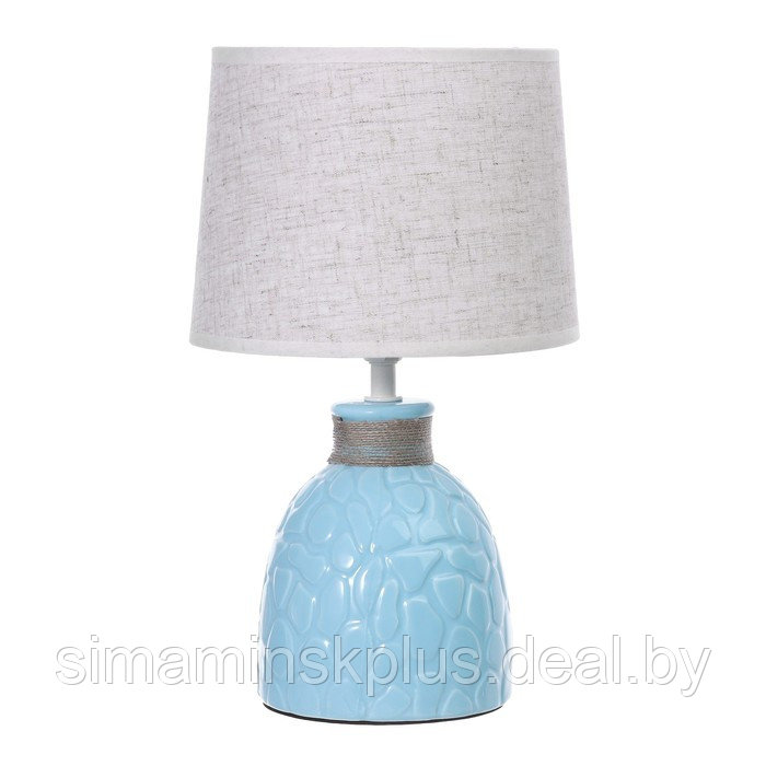 Настольная лампа "Медея" Е14 40Вт голубой 20х20х33 см RISALUX - фото 6 - id-p224009473